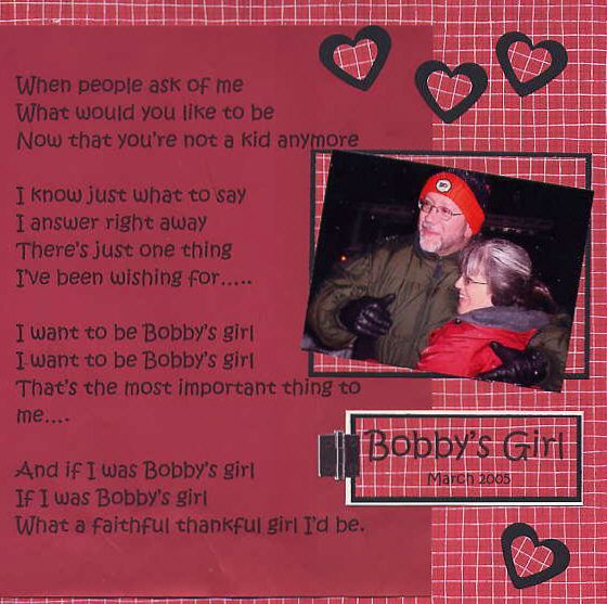 Nov song lyrics 1963  bobby&#039;s girl