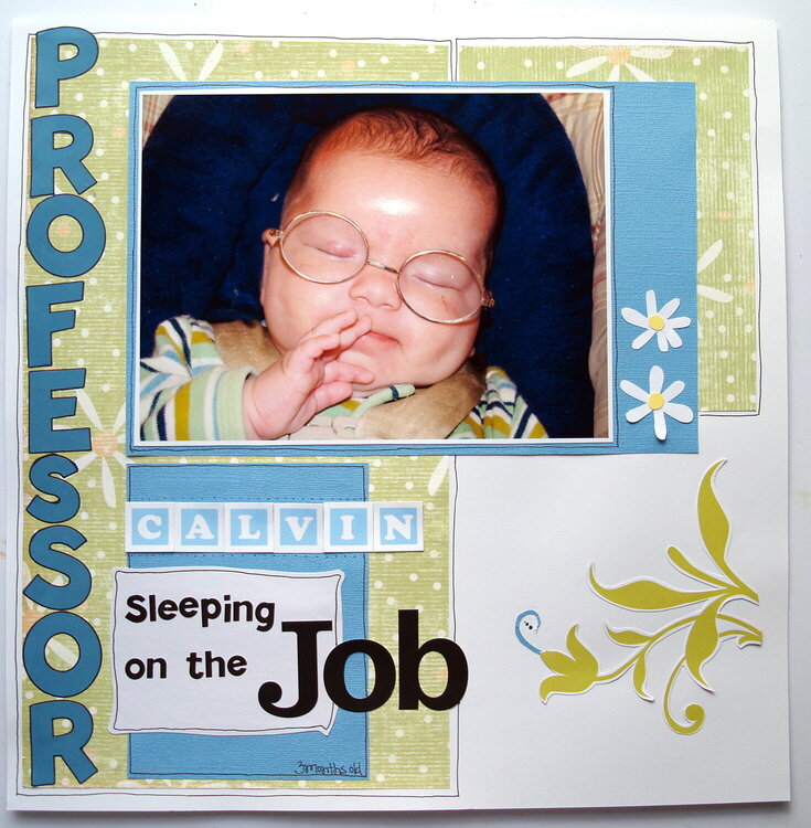 Professor Calvin Sleeping on the job