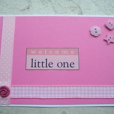 Welcome Little One card