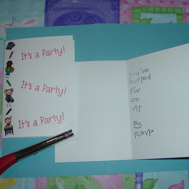 D&#039;s birthday party invitations