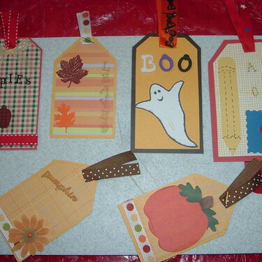 Tags for fall swap