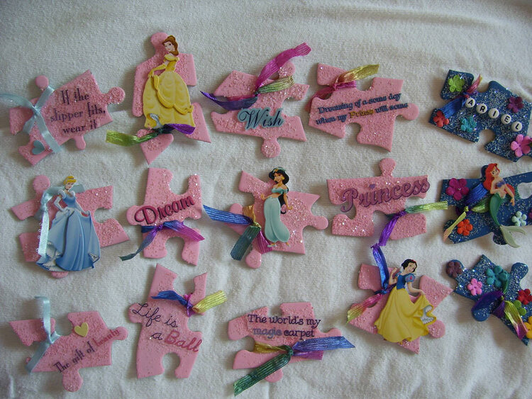 princess altered puzzle pieces