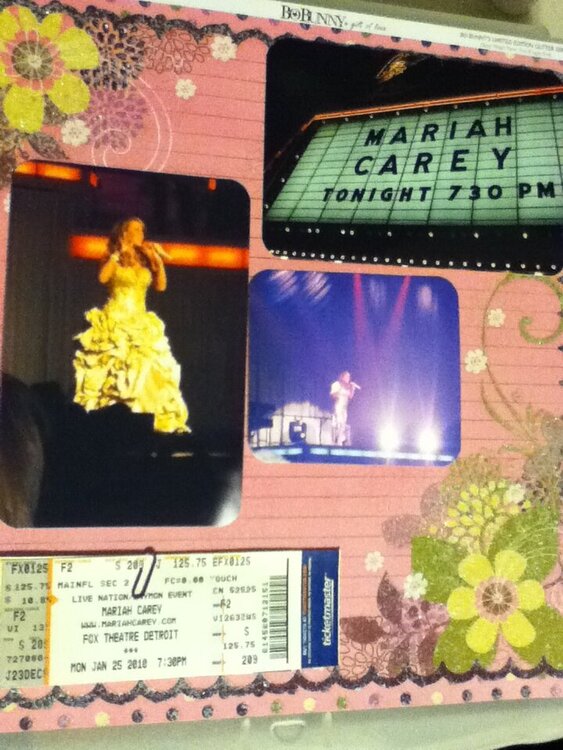 mariah carey concert I went to January 2010