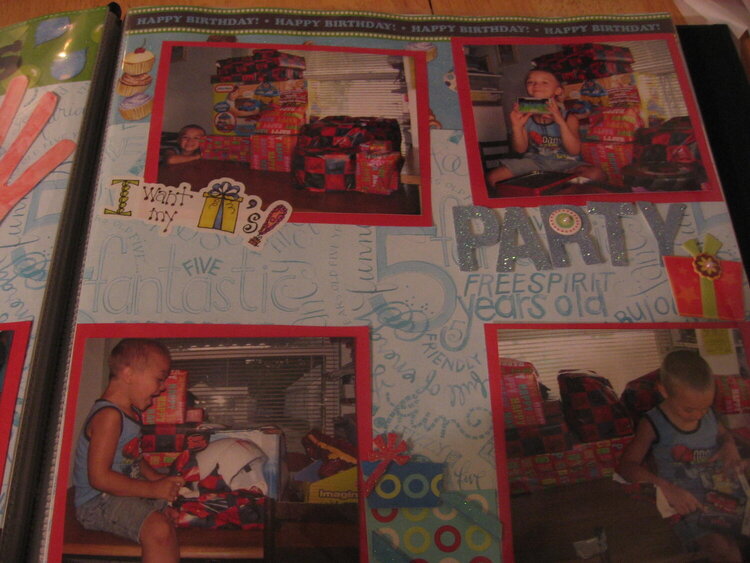 Ronnie 5th birthday page2