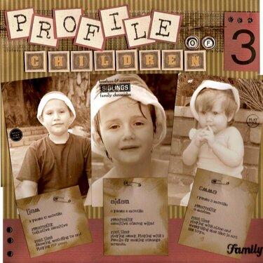 Profile of 3 children