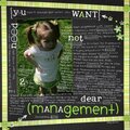 Dear management