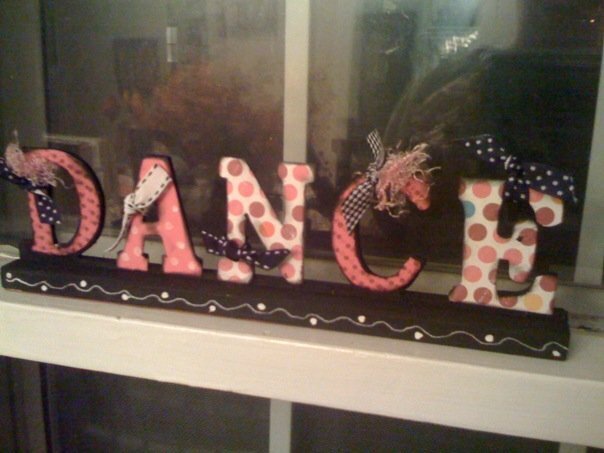 DANCE Wooden sign