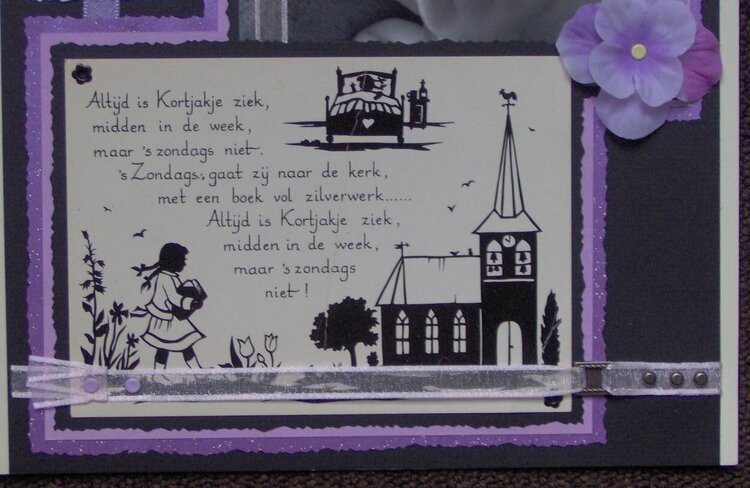 Kortjakje Is Always Ill card detail