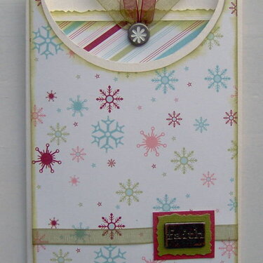 Christmas Envelope Card Faith outershell