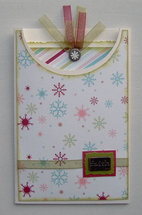 Christmas Envelope Card Faith outershell