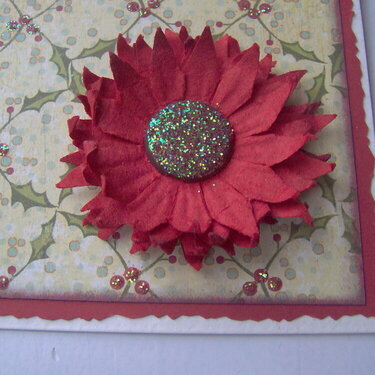 Christmas Card detail X-Mas Flower