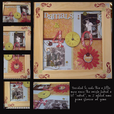 Framed Scrapbook Page 40th Birthday