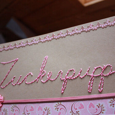 Zuckerpuppe stitching close-up