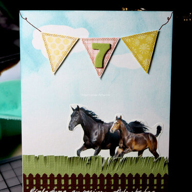 My daughter's 7th bday invites