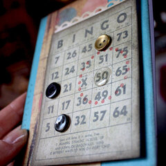 50th birthday (bingo) card side view