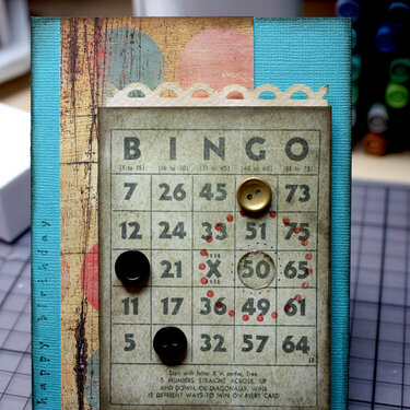 50th birthday (bingo) card