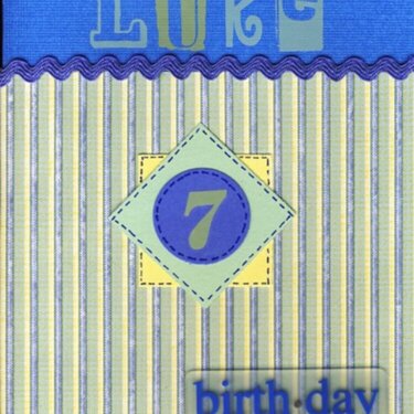 7th B-day card
