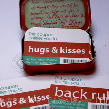 Altered Altoid Tin - Valentine's Gift (Coupons)