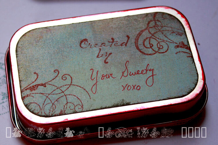 Altered Altoid Tin - Valentine&#039;s Gift