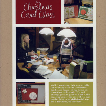 My Christmas Card Class - DYL Class, Wk 6 Assignment 1