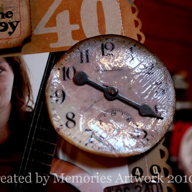 Crackle Clock 40th bday