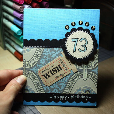 Happy 73 - Card for Dad