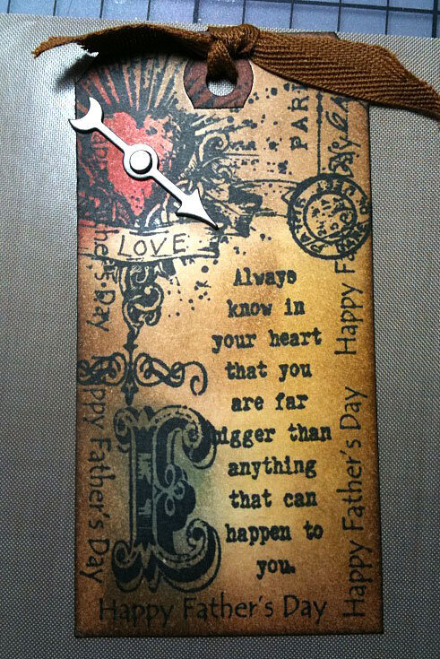 Father&#039;s Day Tag ala Tim Holtz