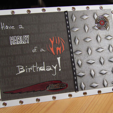 Harley Birthday card