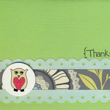 Thank you card for Mom