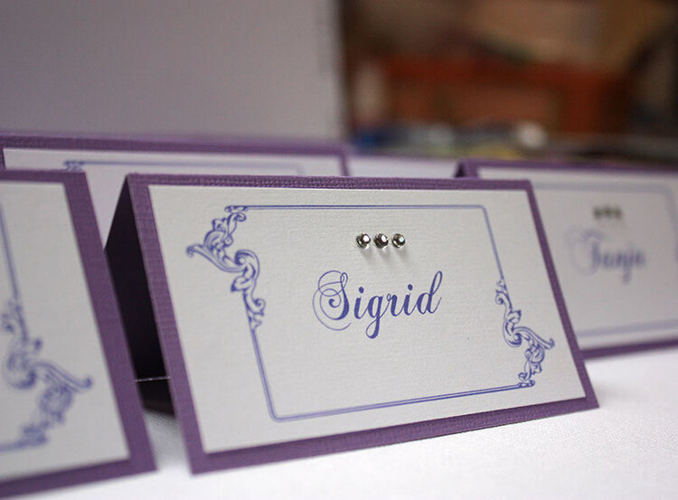 Place cards...
