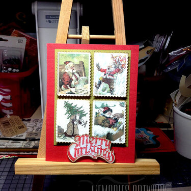 Postage Stamp X-mas card