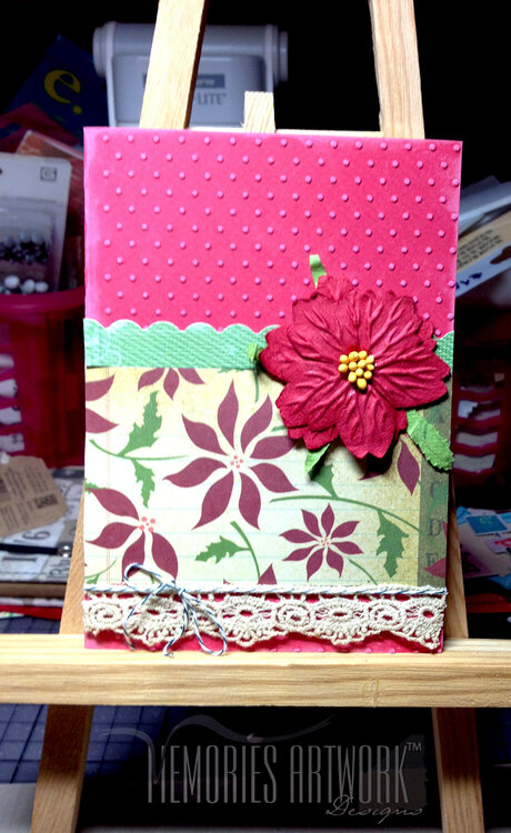 Poinsettia X-mas card