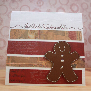 Gingerbread man card
