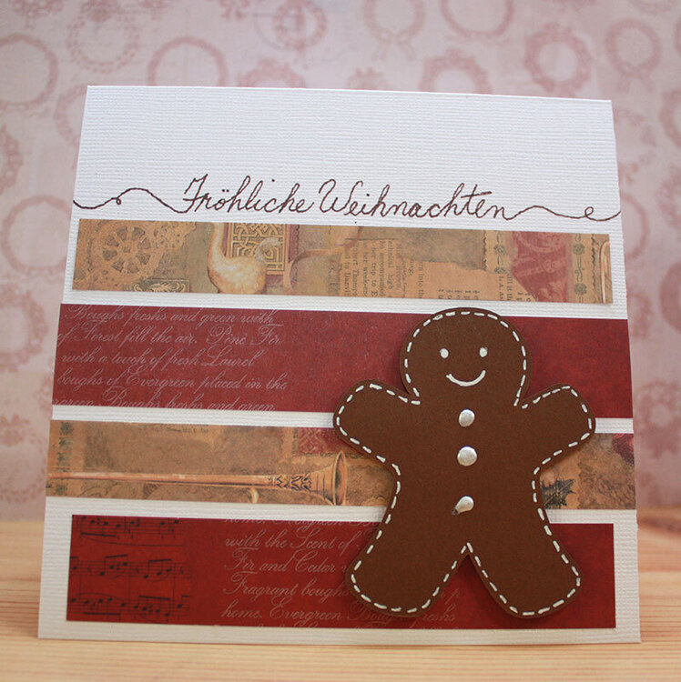 Gingerbread man card