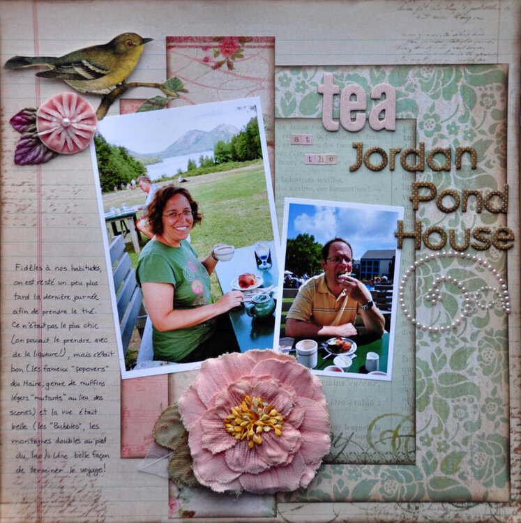 Tea at the Jordan Pond House