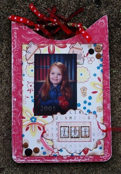 Zoe&#039;s school picture altered cutting board  (Foofala)