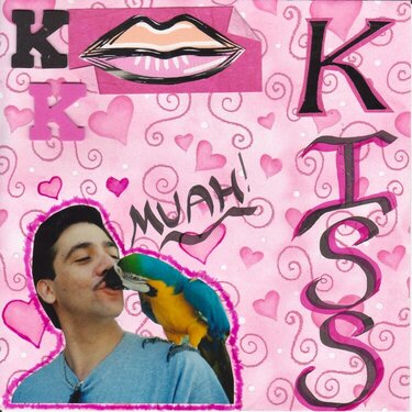 Kisses the letter K