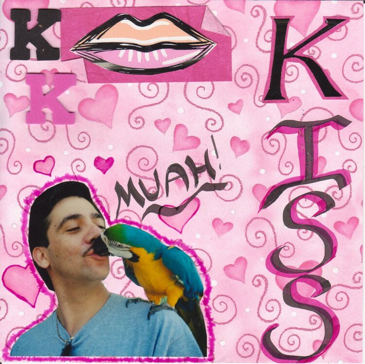 Kisses the letter K