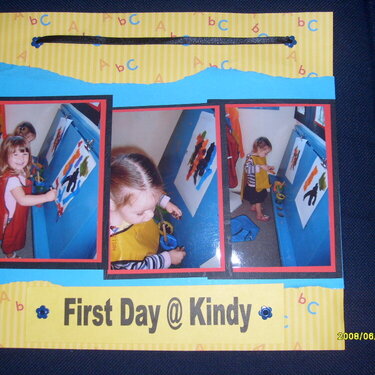 first day @ kindy 1