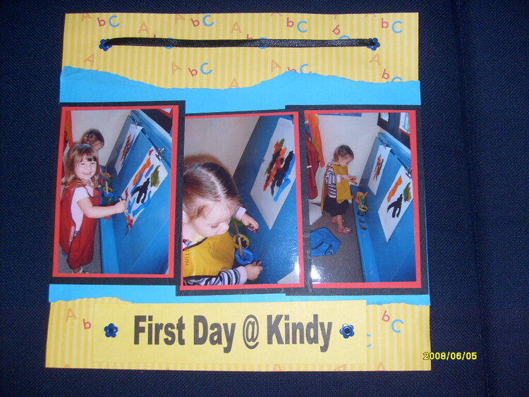 first day @ kindy 1