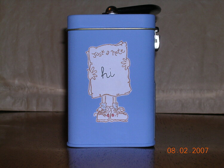 Mini Lunchbox Tin for djtobin -- side view