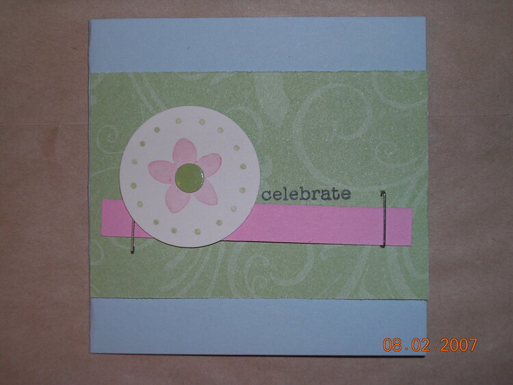 Celebrate mini card