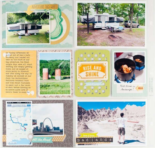Project Life - One 6x6 Pad, Two Vacation Layouts