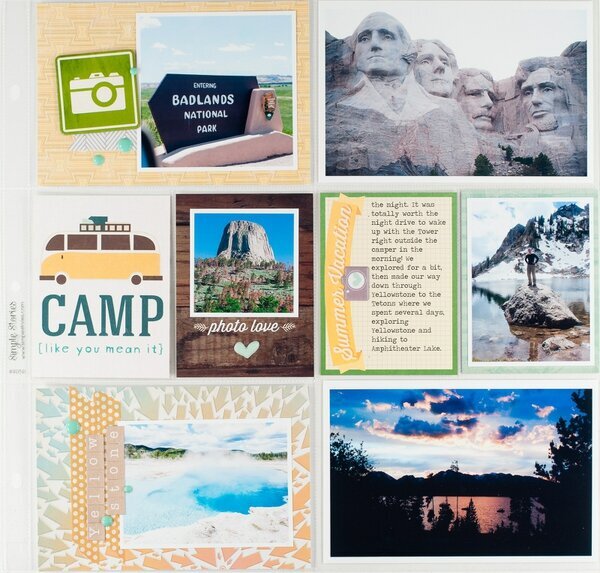 Project Life - One 6x6 Pad, Two Vacation Layouts