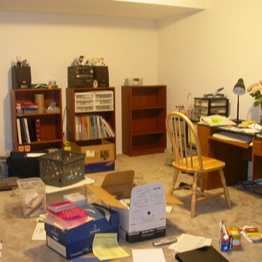 My Scrapbook Area - Work In Progress April 2005
