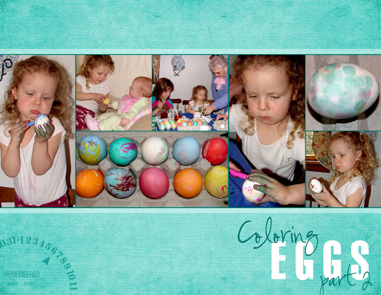 Coloring Eggs, part 2