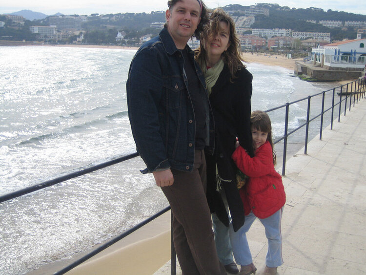 Family in S&#039;Agaro, La Costa Brava. Catalunya