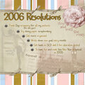 Nikk's 2006 Resolutions
