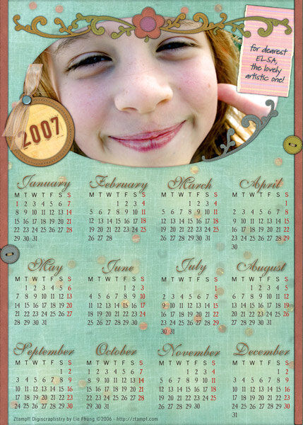 Card Calendar for Elsa