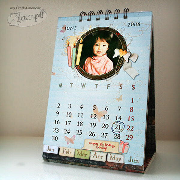 My Mini Crafty Calendar (Close Up 4)